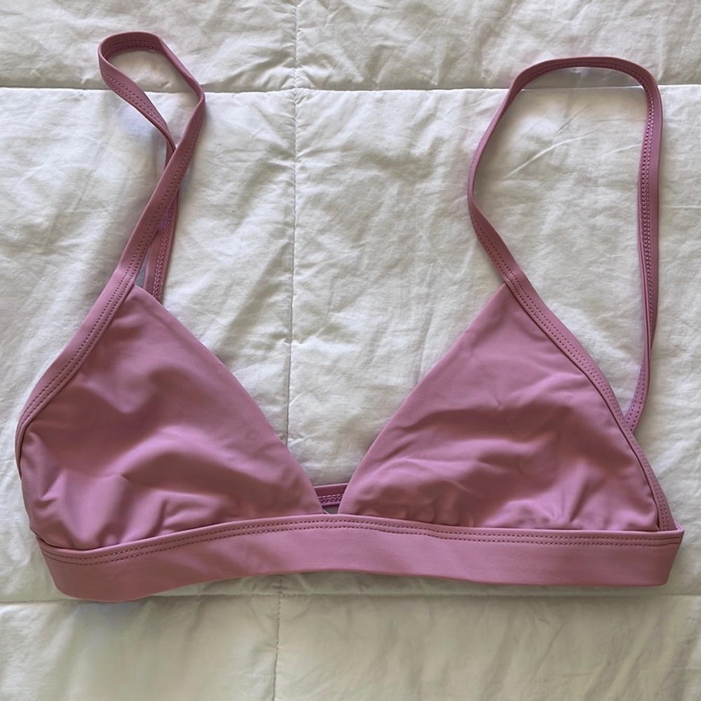 Kulani Kinis pink triangle bikini top